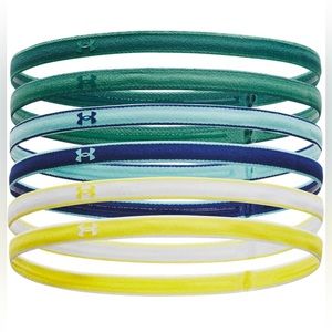 Under Armour UA Womens Headbands 6pk  Teal Greens Yellows New